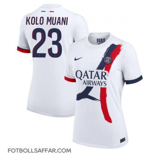 Paris Saint-Germain Randal Kolo Muani #23 Bortatröja Dam 2024-25 Kortärmad